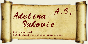 Adelina Vuković vizit kartica